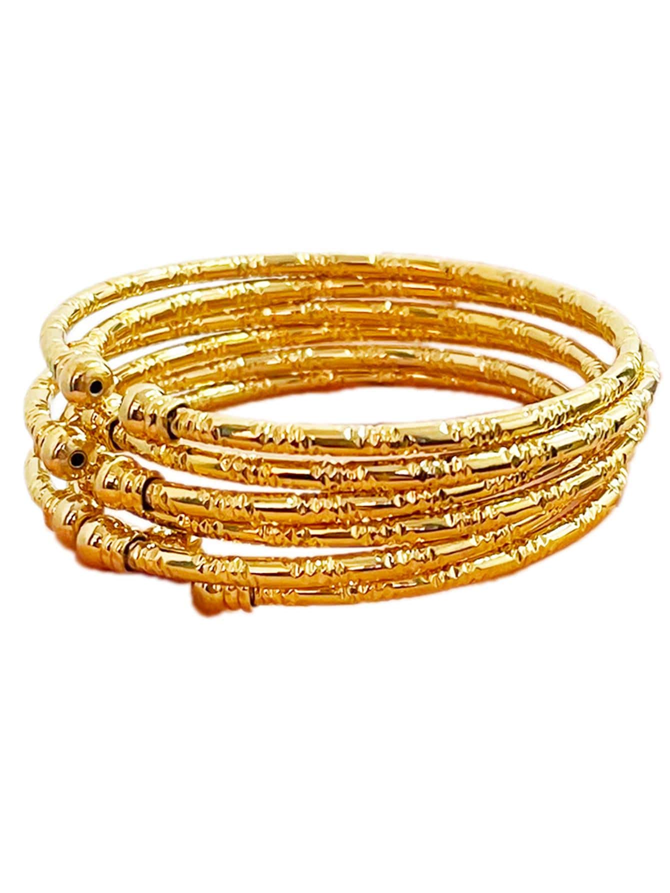 Bracelets Africains 3mm Or - Bijoux Mariage Cadeau