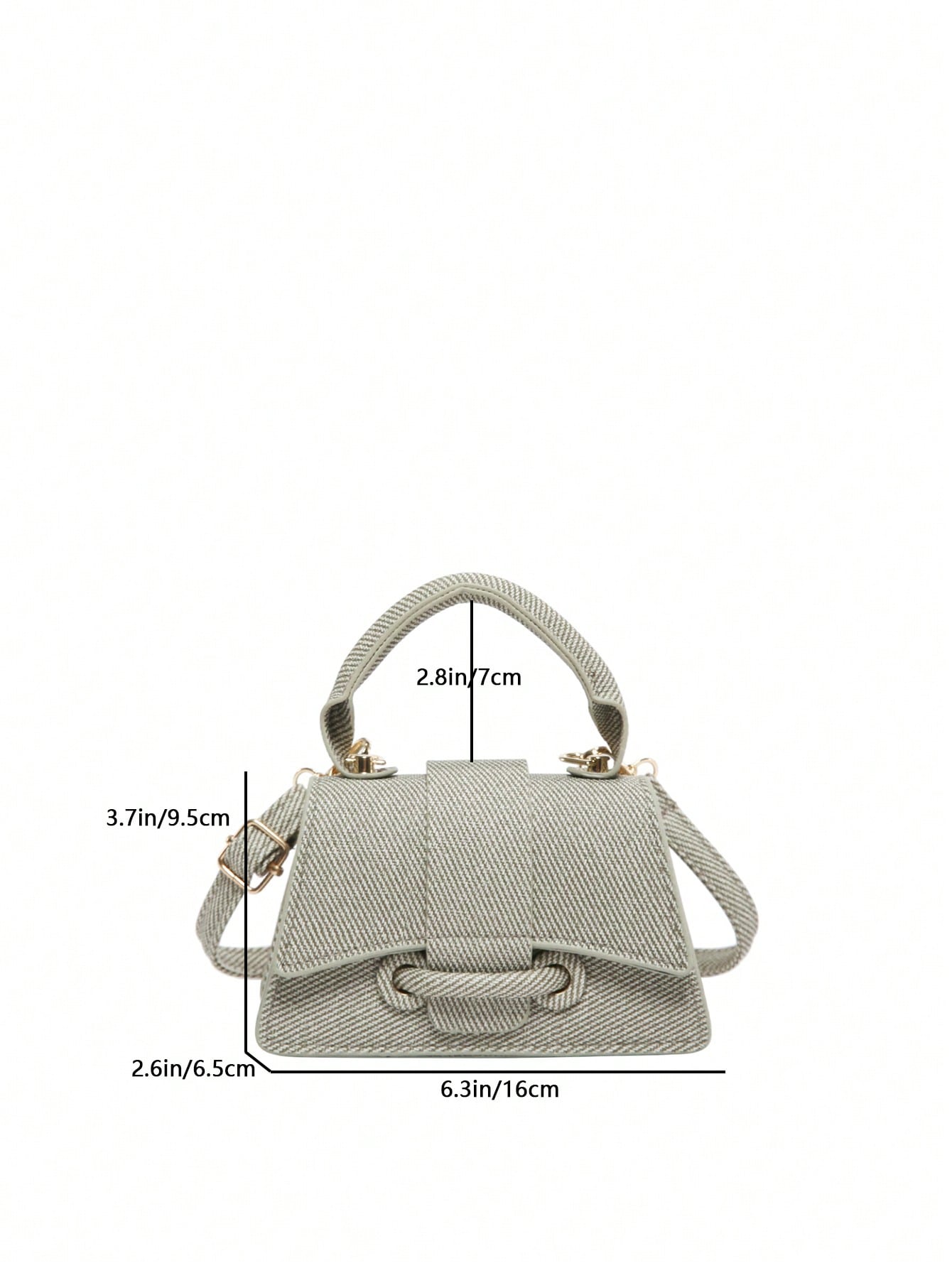 Pochette femme carrée mini unie polyvalente