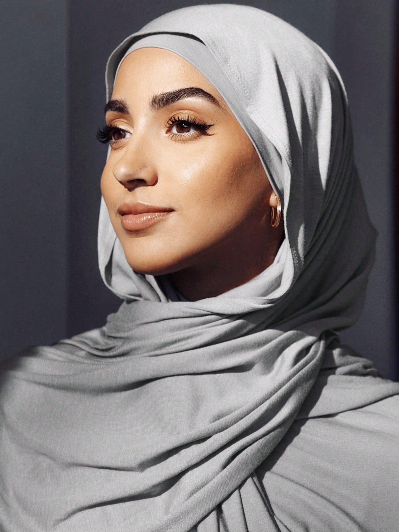 Ensemble Hijab 2 pièces - Bonnet et Foulard Modal Léger - Couleur Unie