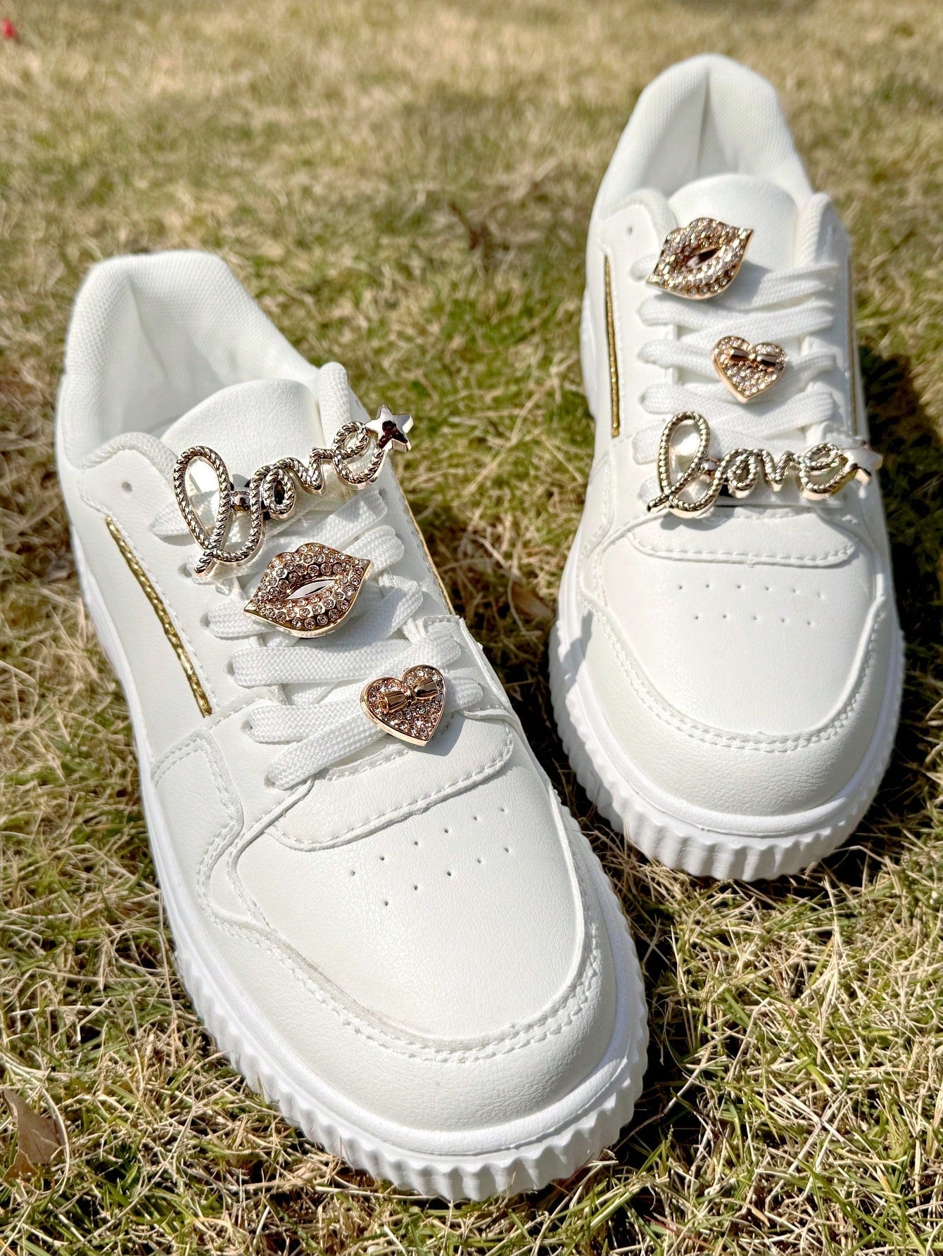 Lot de 6 décorations amovibles pour chaussures à lacets
