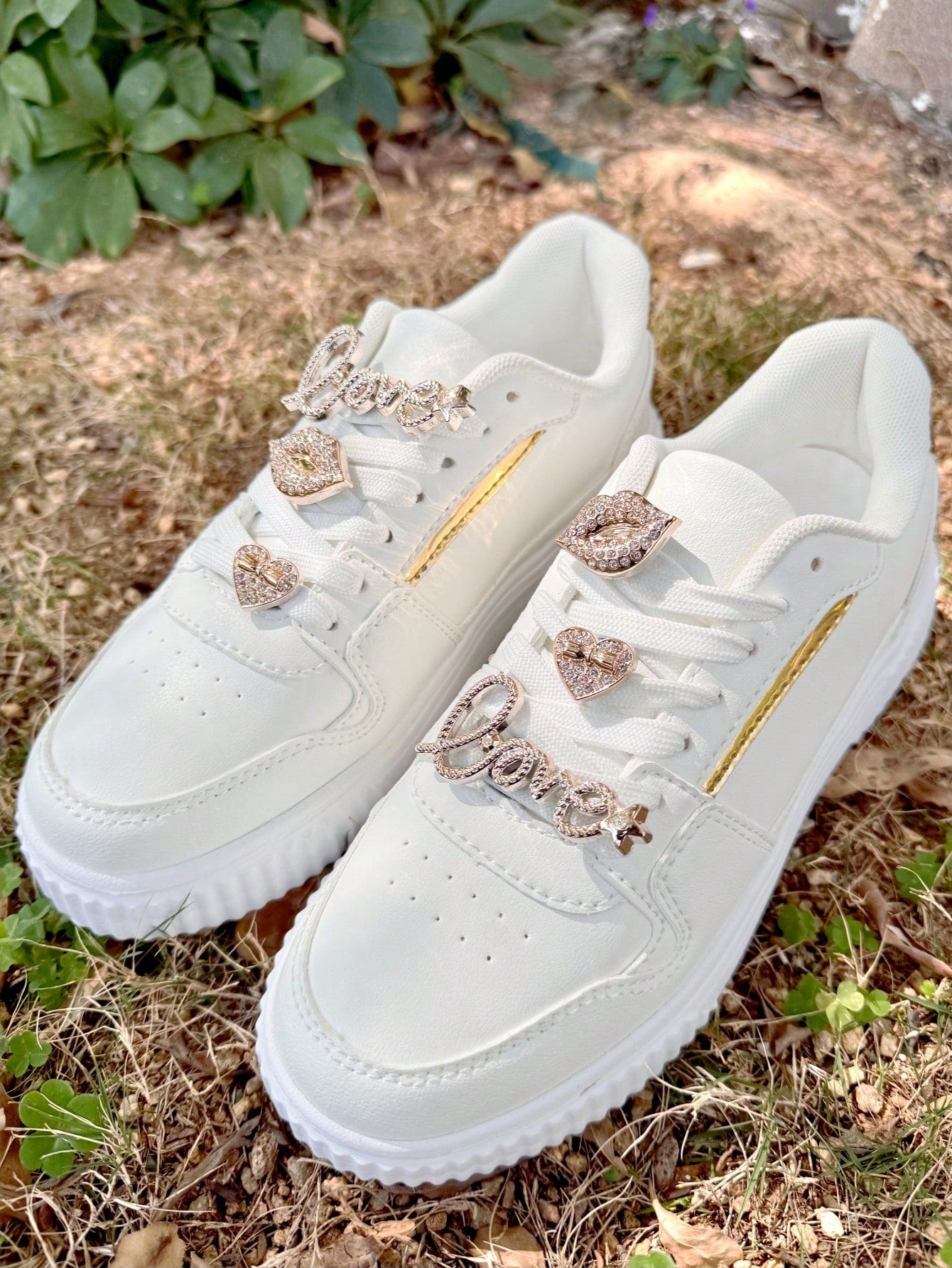 Lot de 6 décorations amovibles pour chaussures à lacets