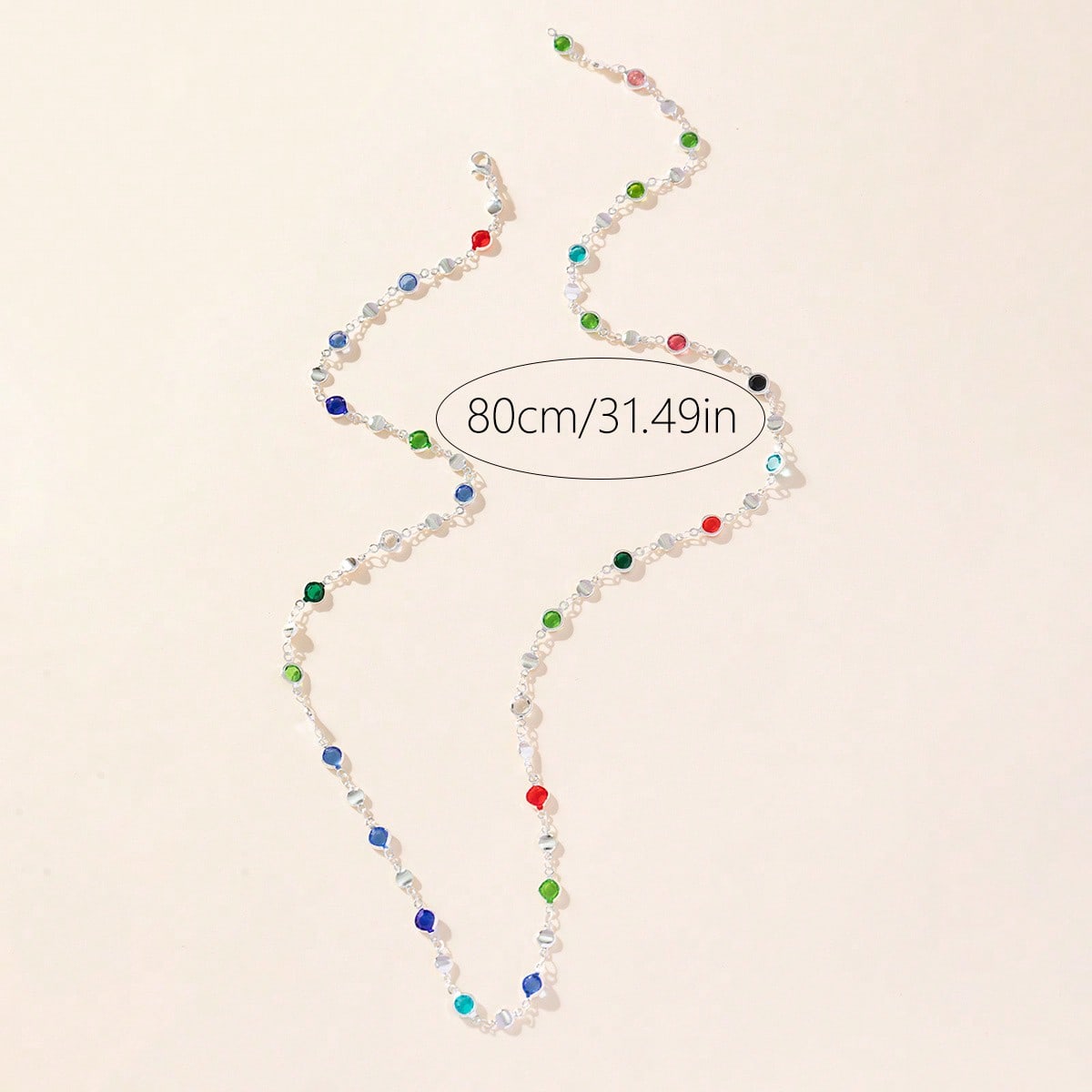 Collier pendentif doré/argenté brillant - 1 pièce