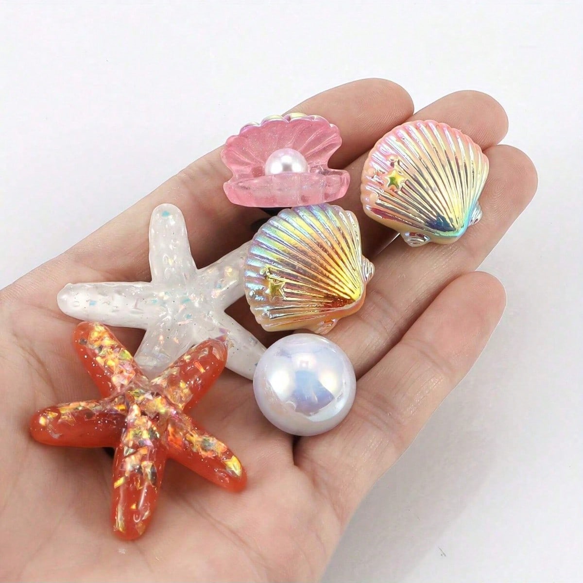 12 Étoiles de Mer en Résine pour Décorations de Chaussures