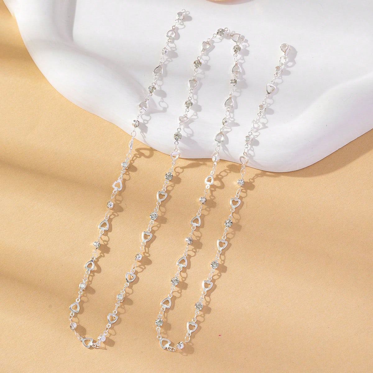 Collier long en Y doré/argenté pour femmes