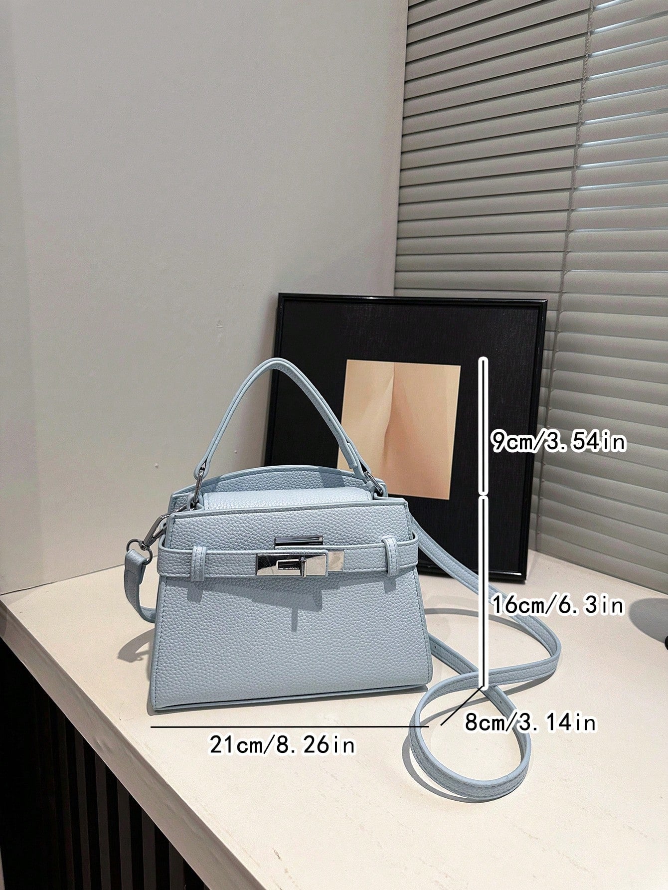 Sac bandoulière femme PU imperméable avec bandoulière réglable
