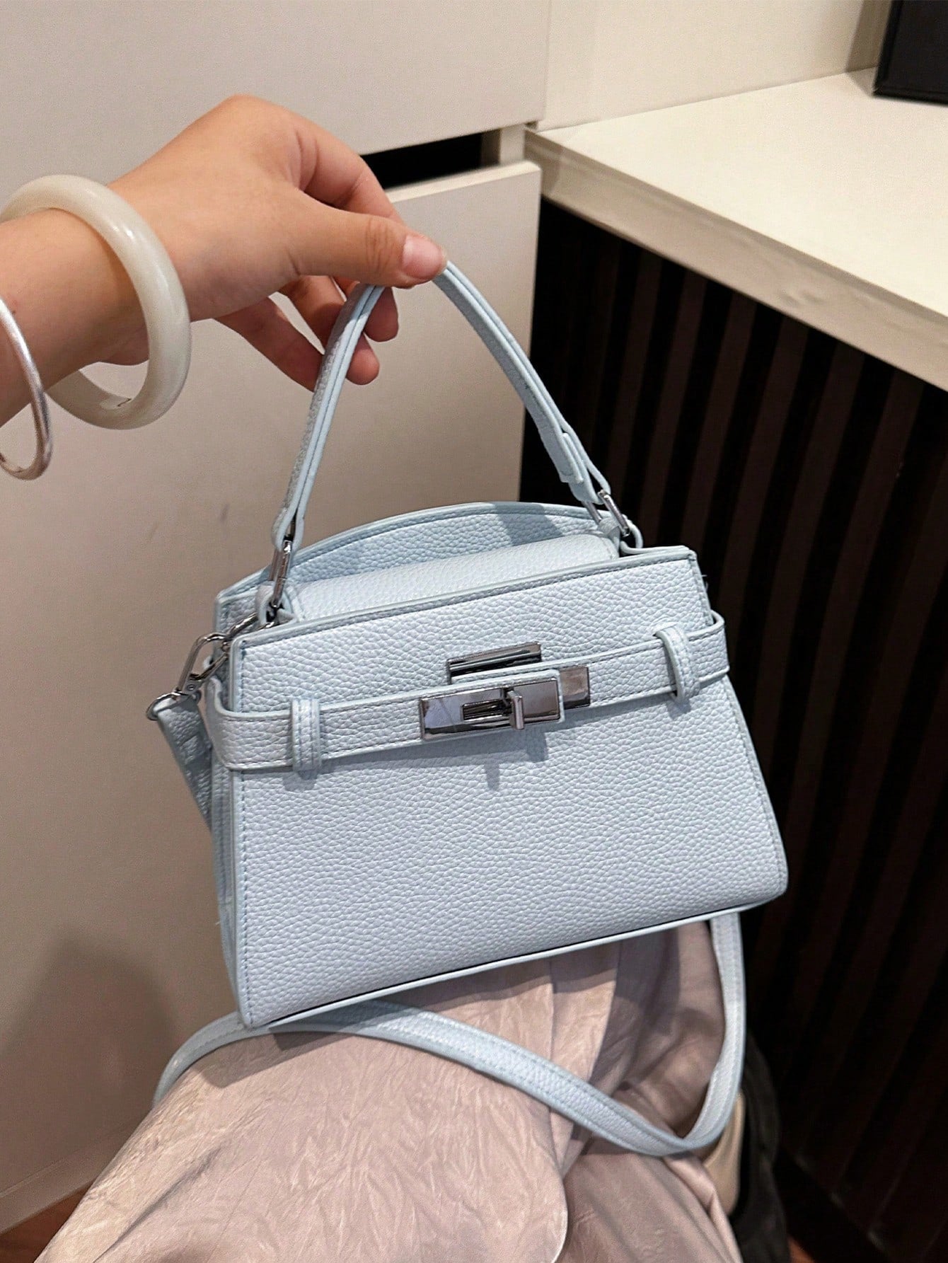 Sac bandoulière femme PU imperméable avec bandoulière réglable