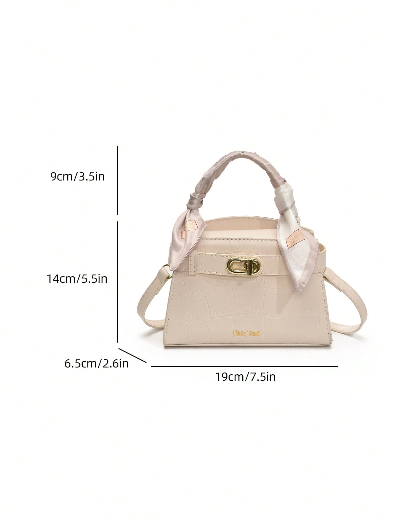 Sac à main femme crocodile PU sangle réglable multifonction