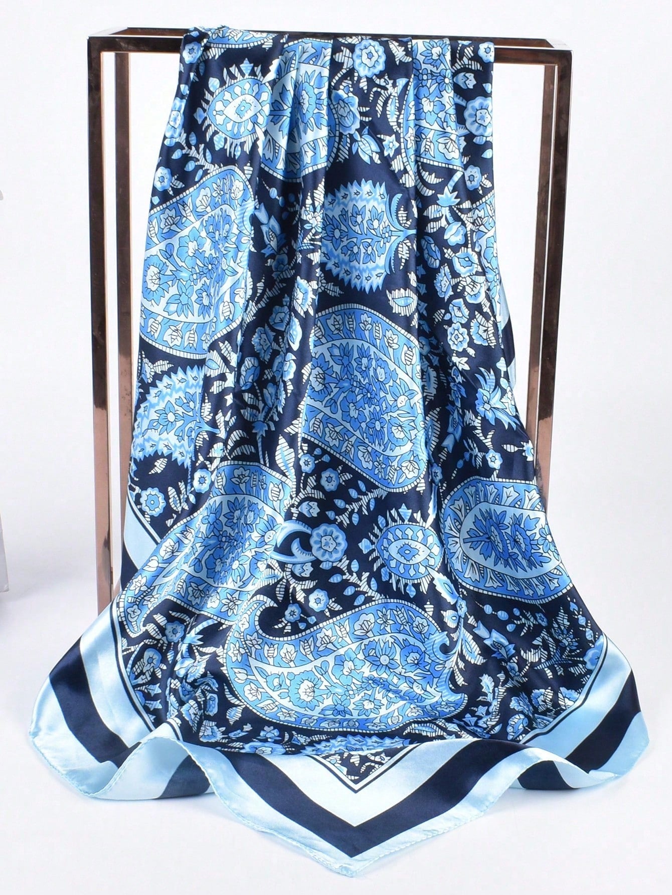 Foulard carré imprimé noix de cajou pour femmes