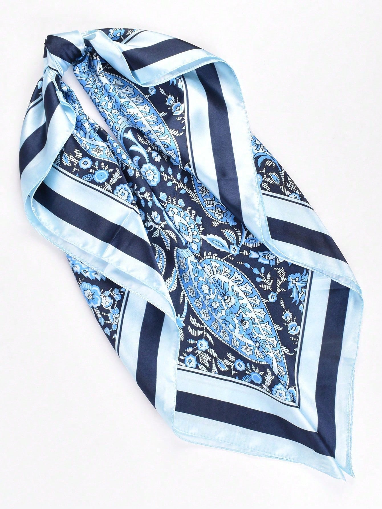 Foulard carré imprimé noix de cajou pour femmes