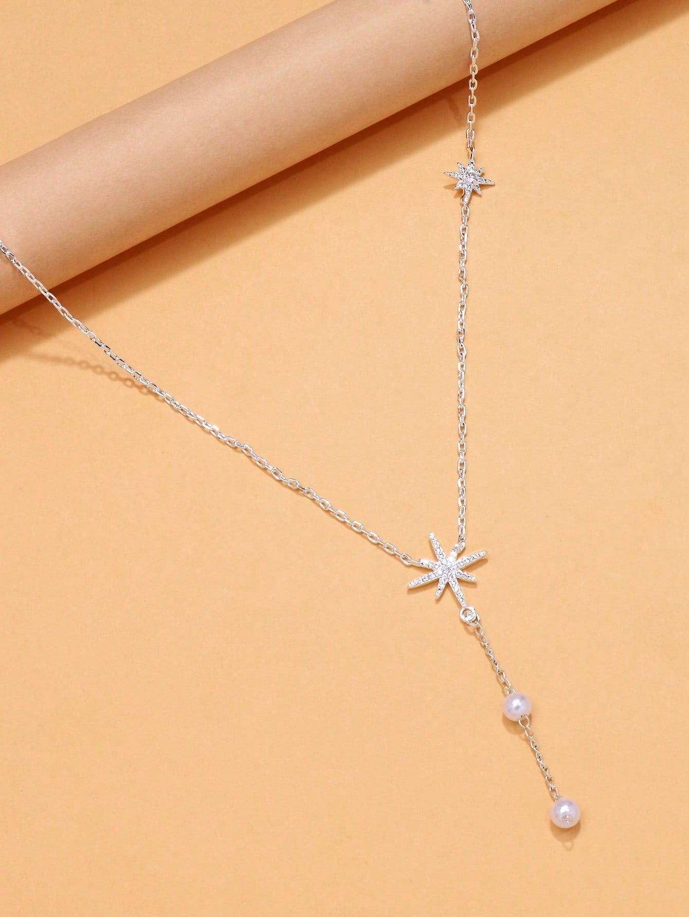 Collier ras du cou octogonal micro-diamants pour femmes