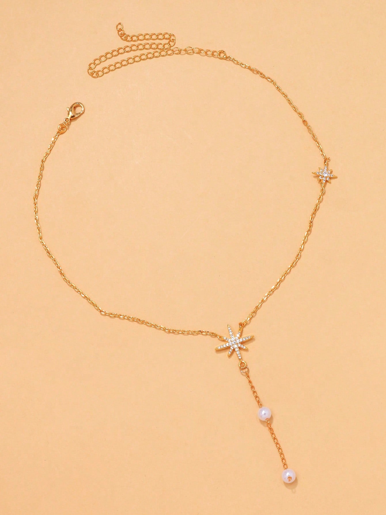 Collier ras-du-cou octogonal micro-diamants pour femmes
