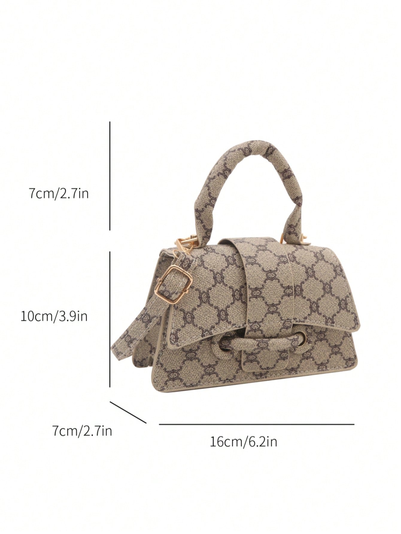 Sac à main carré mini pour femme, couleur unie, polyvalent