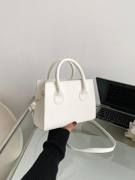 Sac carré léger à double poignée pour femmes et étudiantes