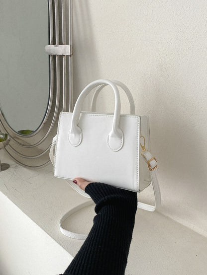 Sac carré léger à double poignée pour femmes et étudiantes