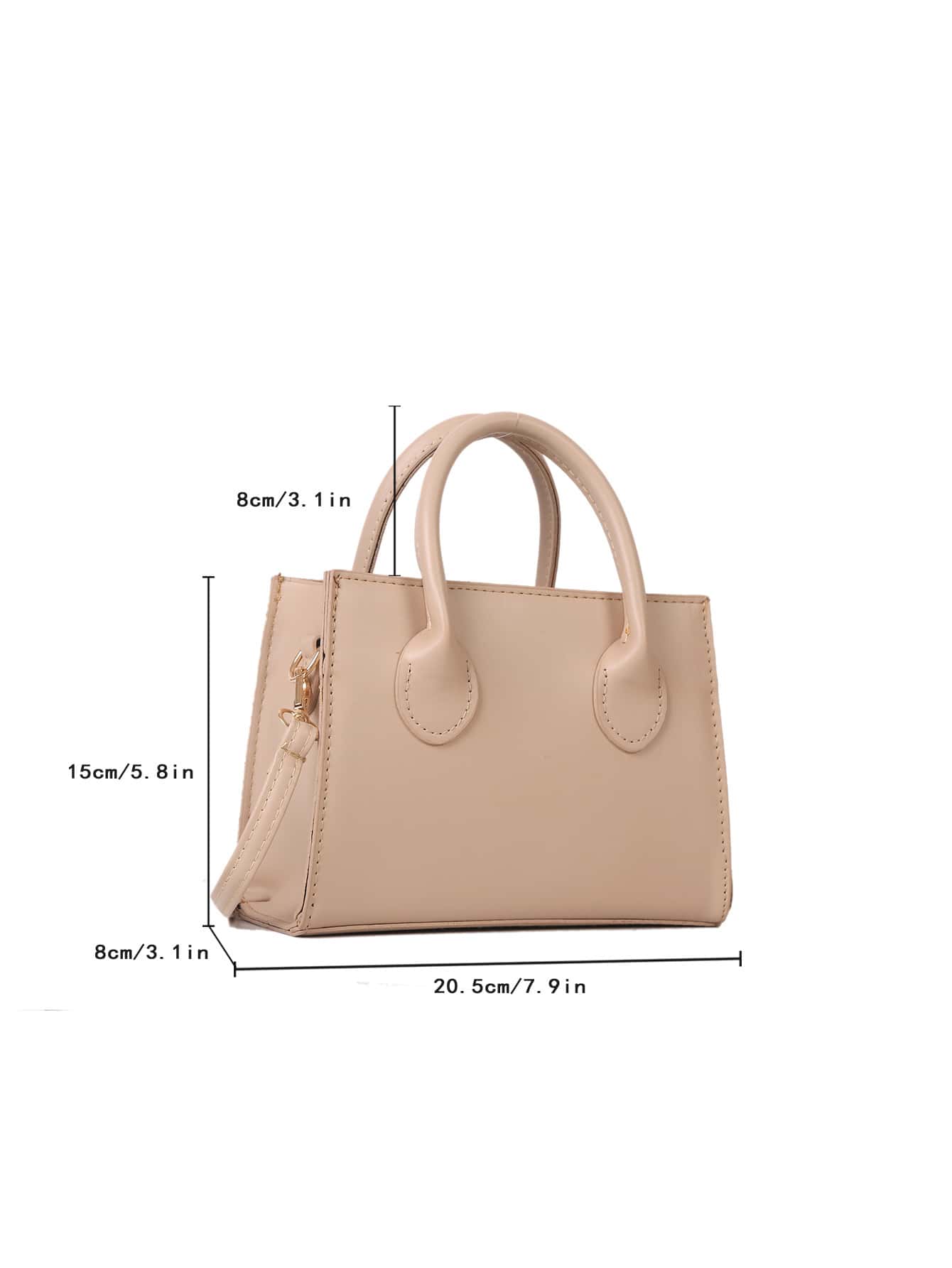 Sac carré à double poignée