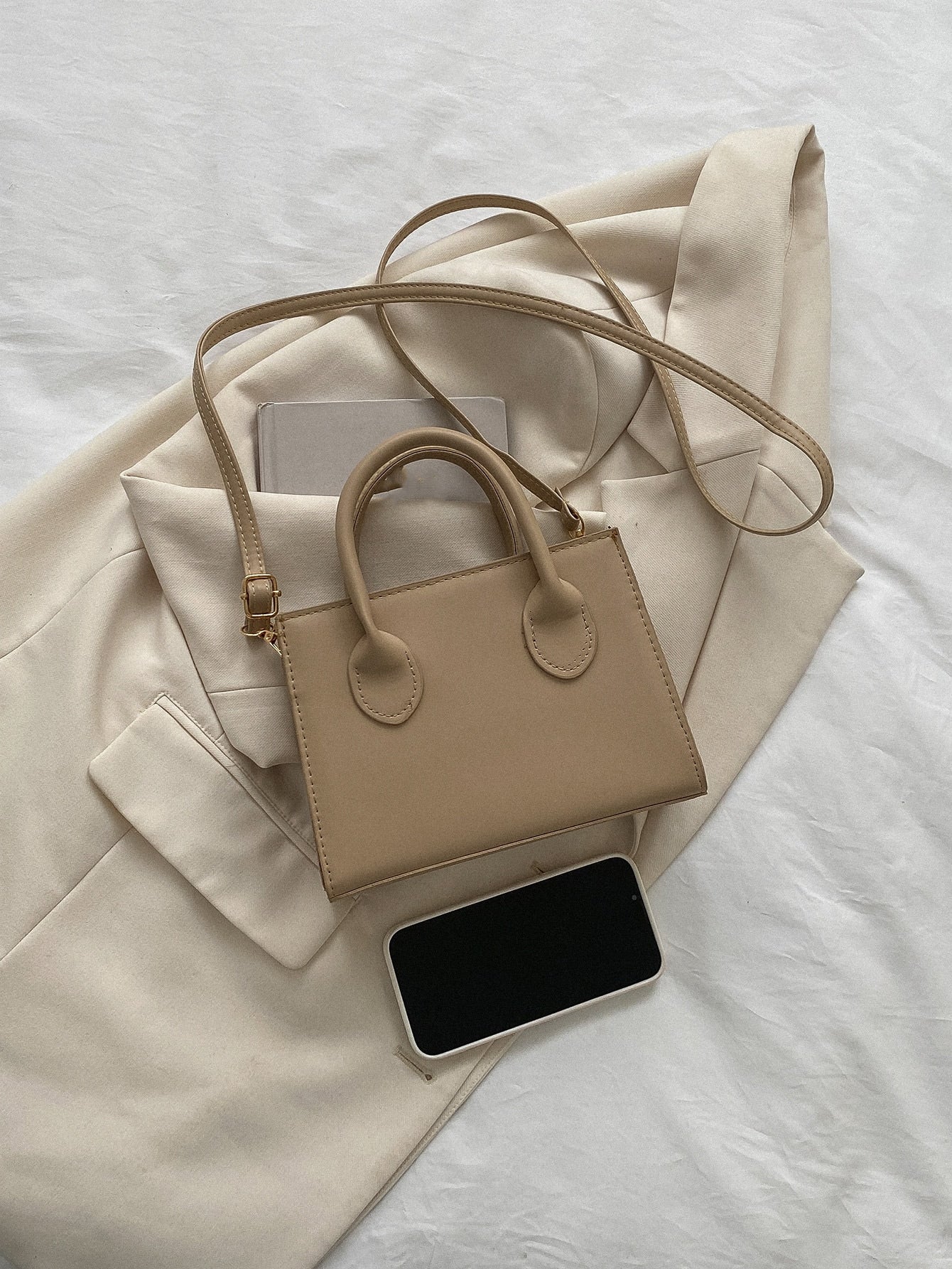 Sac carré à double poignée