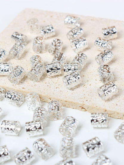60 perles dorées pour dreadlocks et tresses