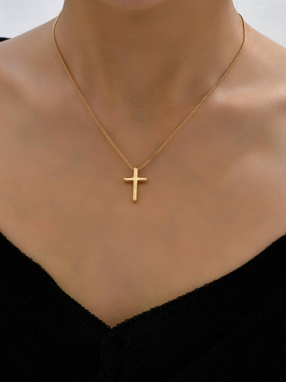 Collier croix breloque