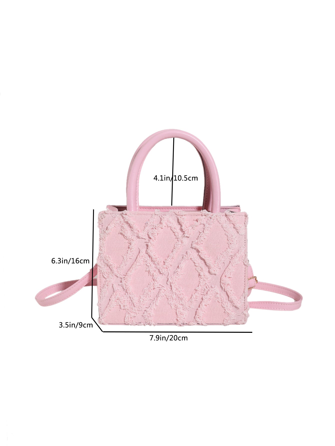 Sac à main à franges avec bandoulière réglable