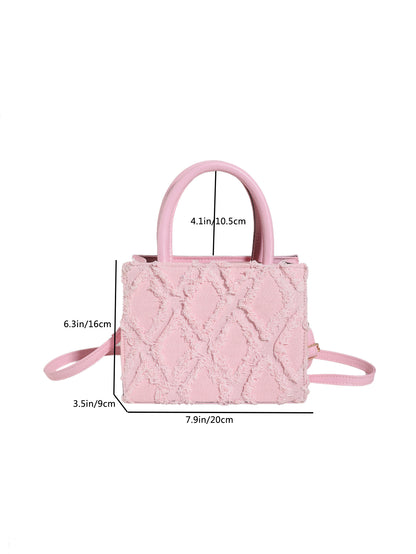 Sac à main à franges avec bandoulière réglable