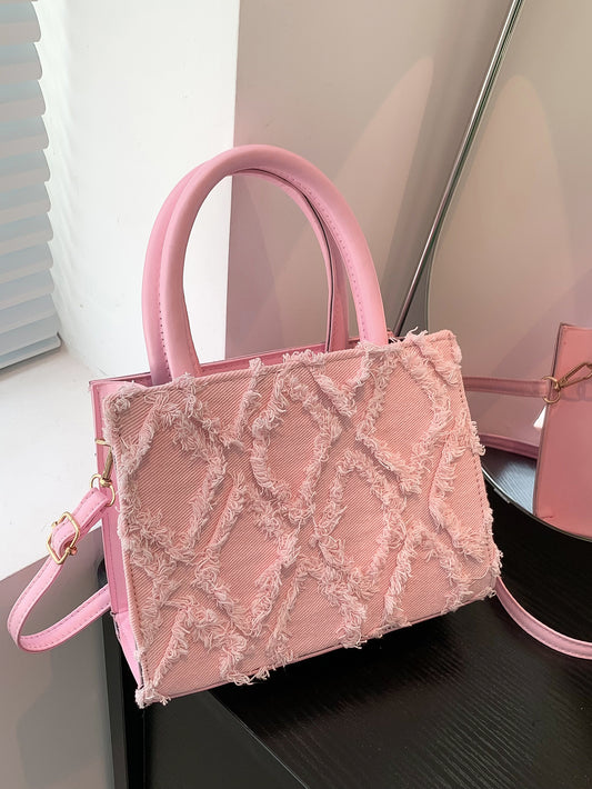 Sac à main à franges avec bandoulière réglable