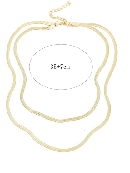 Collier Serpent Os Multicouche 17cm