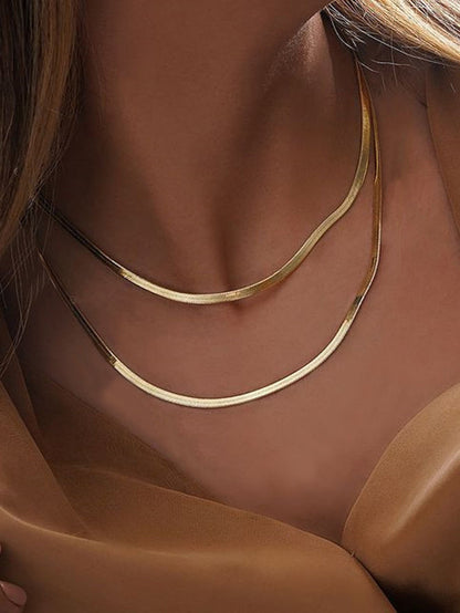 Collier Serpent Os Multicouche 17cm