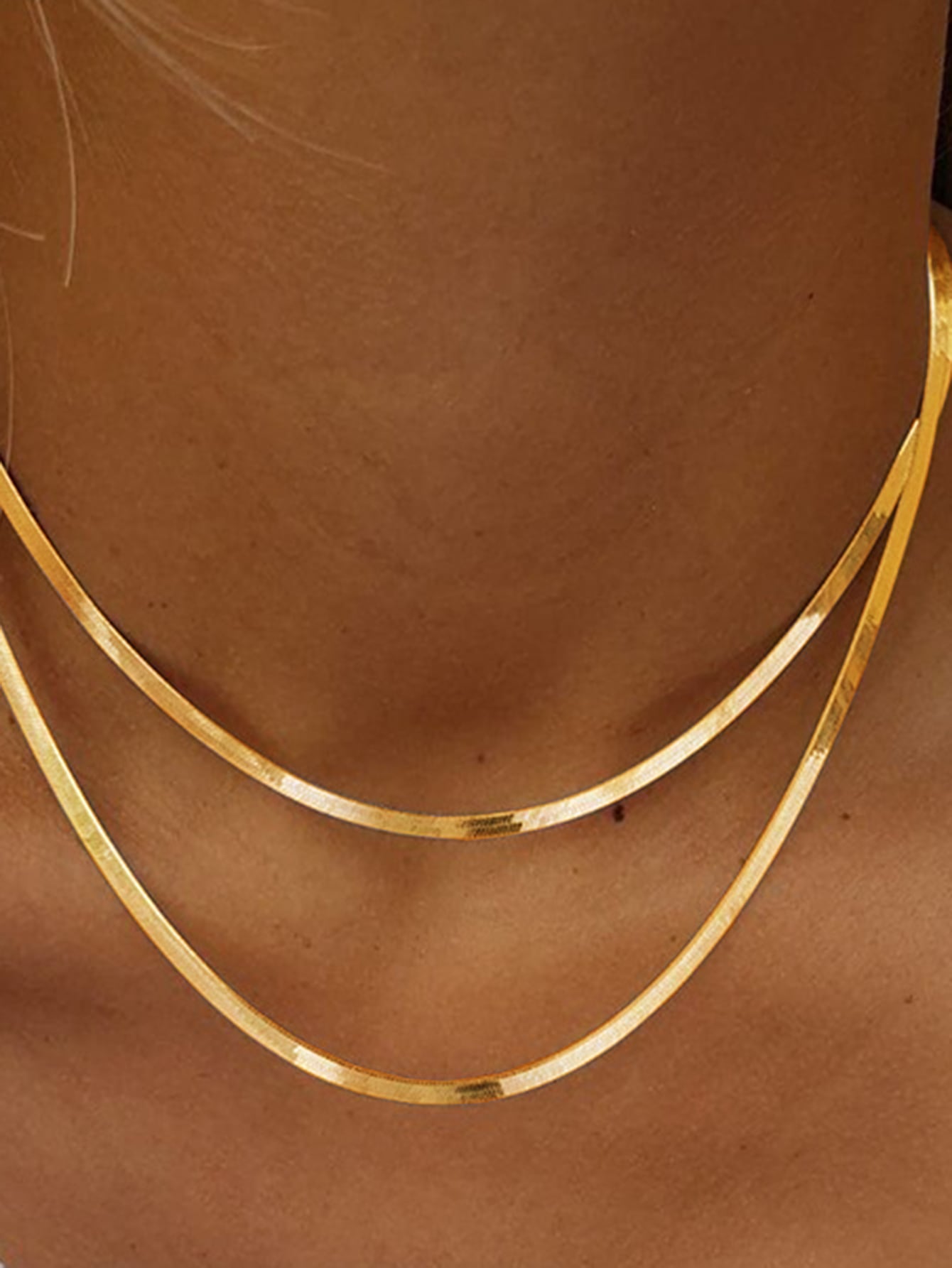 Collier Serpent Os Multicouche 17cm