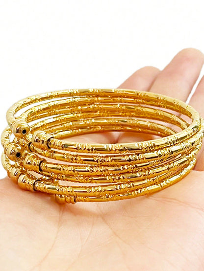 Bracelets Africains 3mm Or - Bijoux Mariage Cadeau