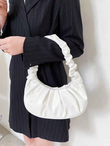 Sac à épaule femme uni avec détail nuage
