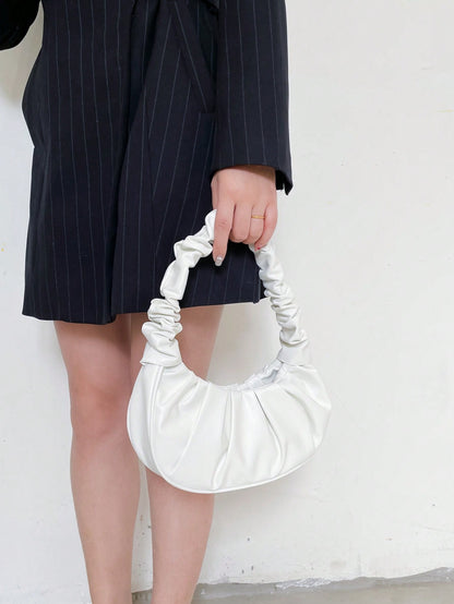 Sac à épaule femme uni avec détail nuage