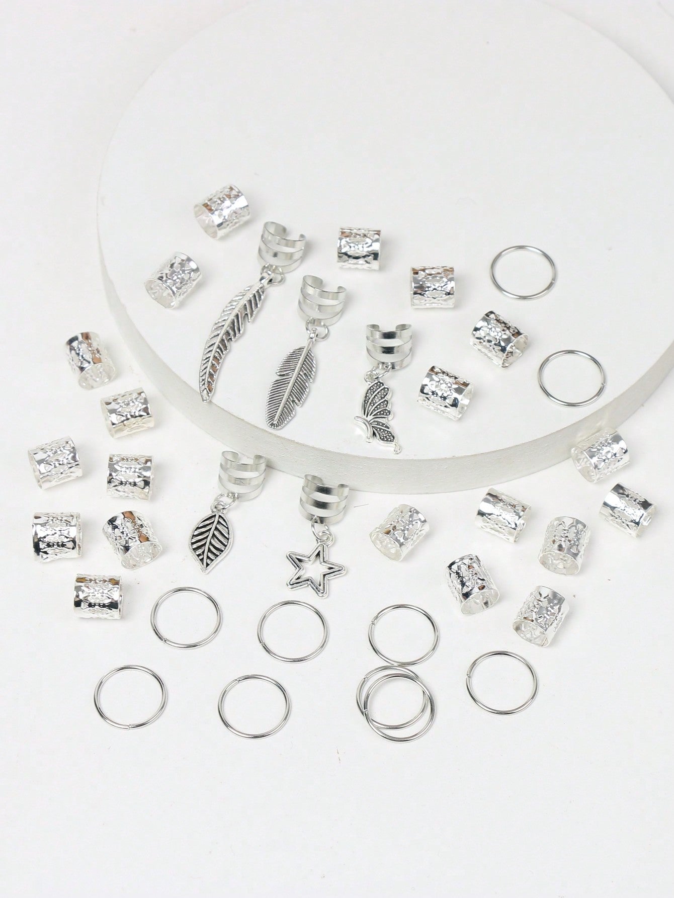 Ensemble 35 pièces bijoux soleil doré style hippie