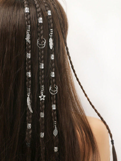 Ensemble 35 pièces bijoux soleil doré style hippie