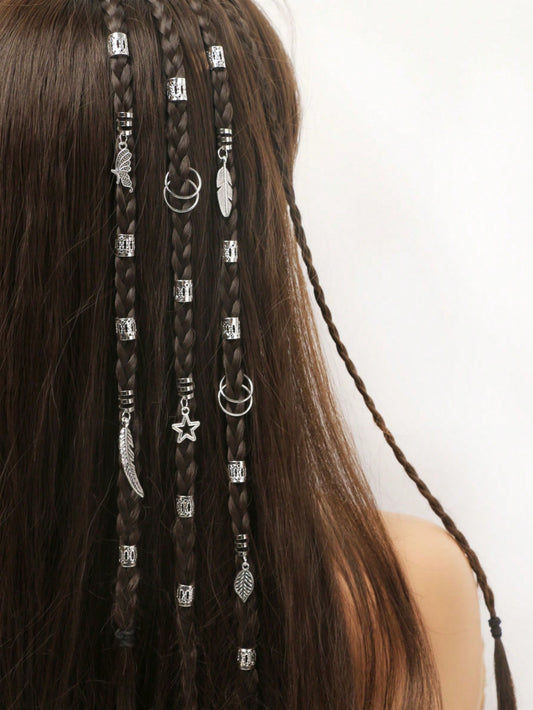 Ensemble 35 pièces bijoux soleil doré style hippie