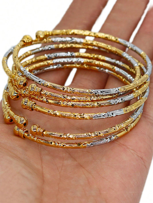 6 Bracelets en or 3mm - Bijoux de mariage