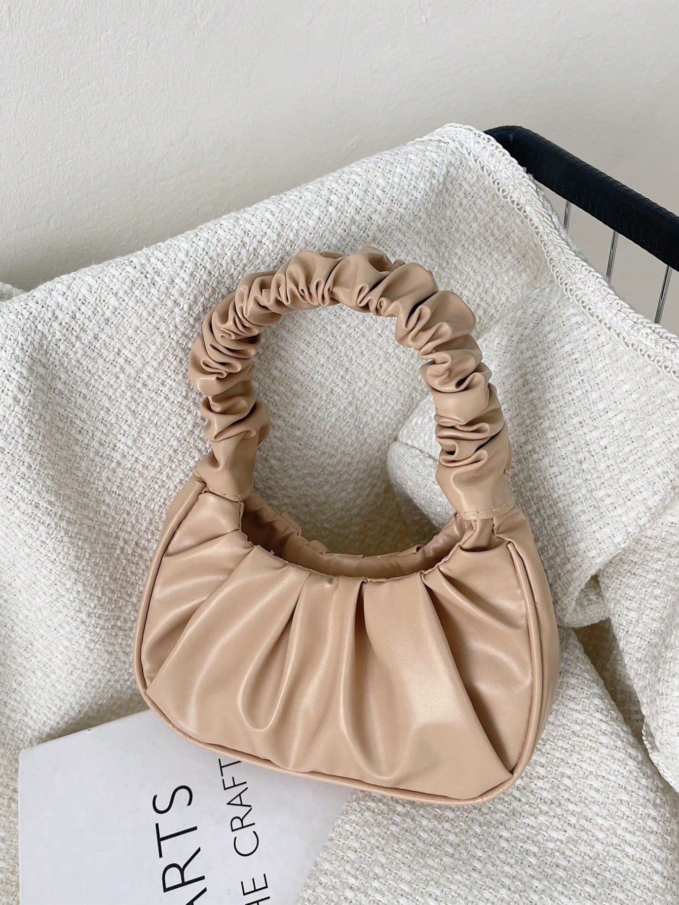 Sac à main nuage plissé pour femme