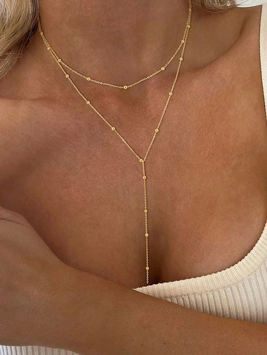 Collier pendentif boule long pour femmes