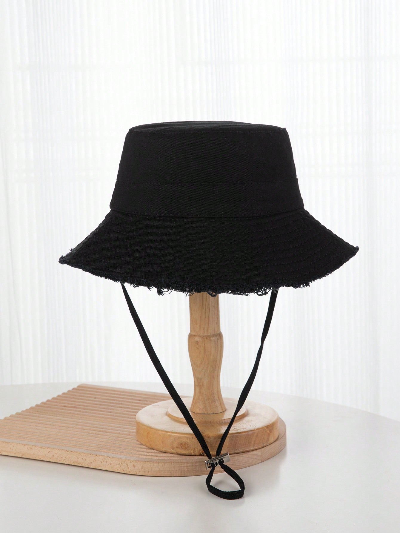 Chapeau de Seau Unisexe Y2K avec Franges