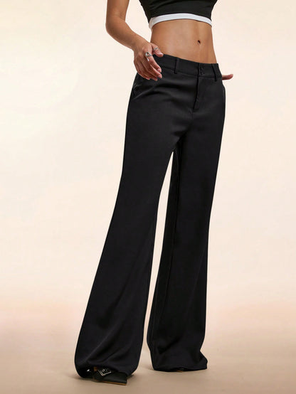 Pantalon évasé taille basse Forever 21