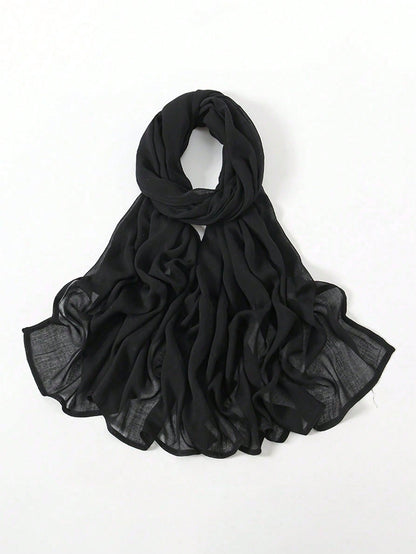 Foulard viscose femme - Large bord doux - Protection solaire