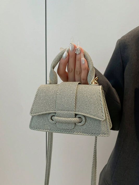 Pochette femme carrée mini unie polyvalente