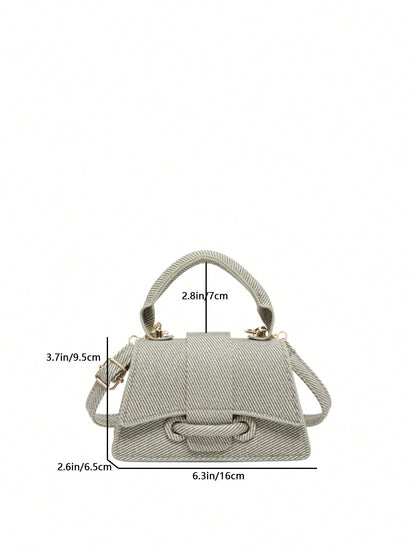 Pochette femme carrée mini unie polyvalente