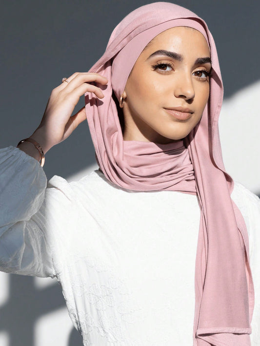 Set 2 pièces Hijab et sous-casquette modal confortable