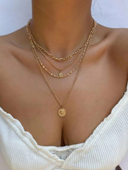 Collier pendentif circulaire pour femmes