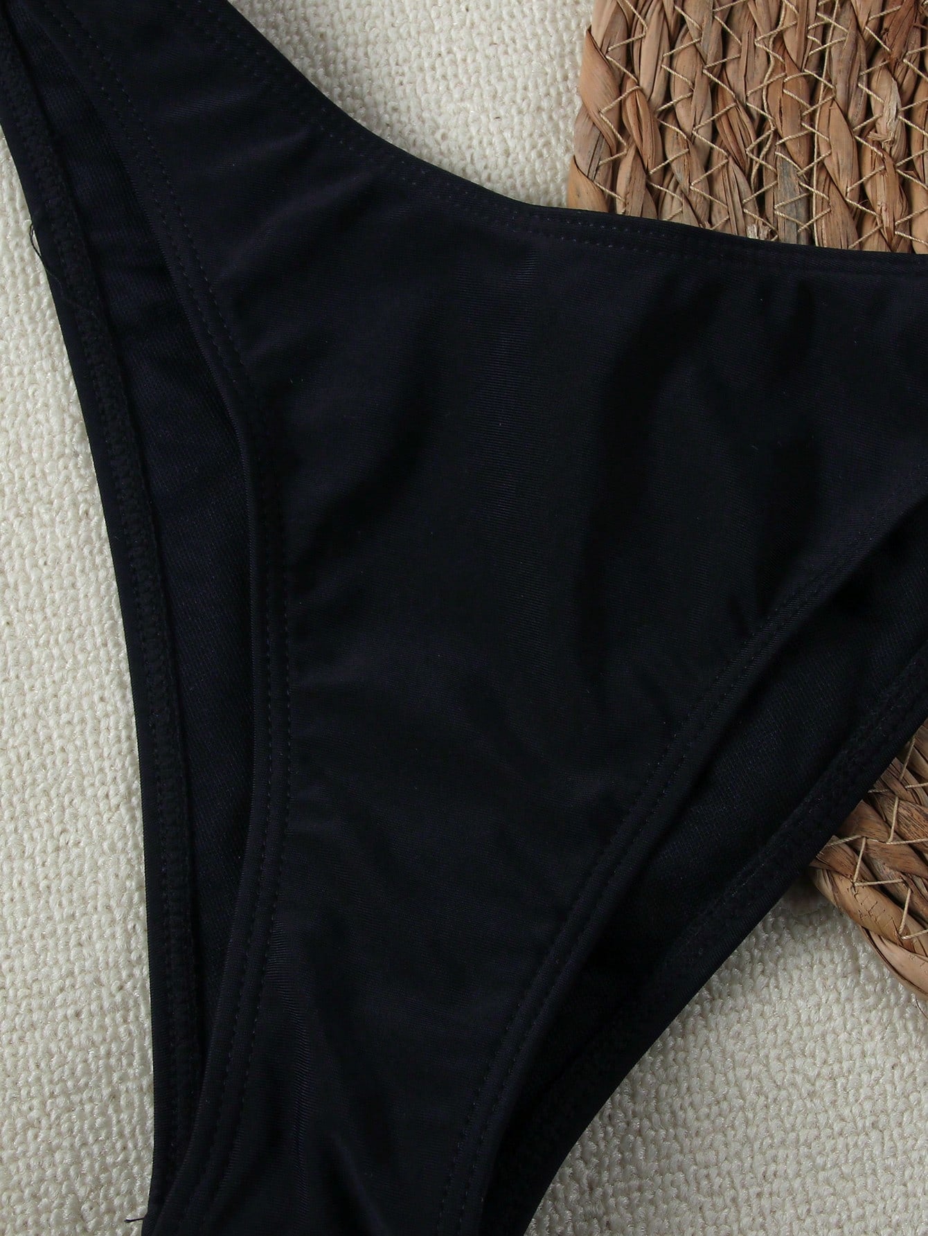 Bikini bandeau couleur unie