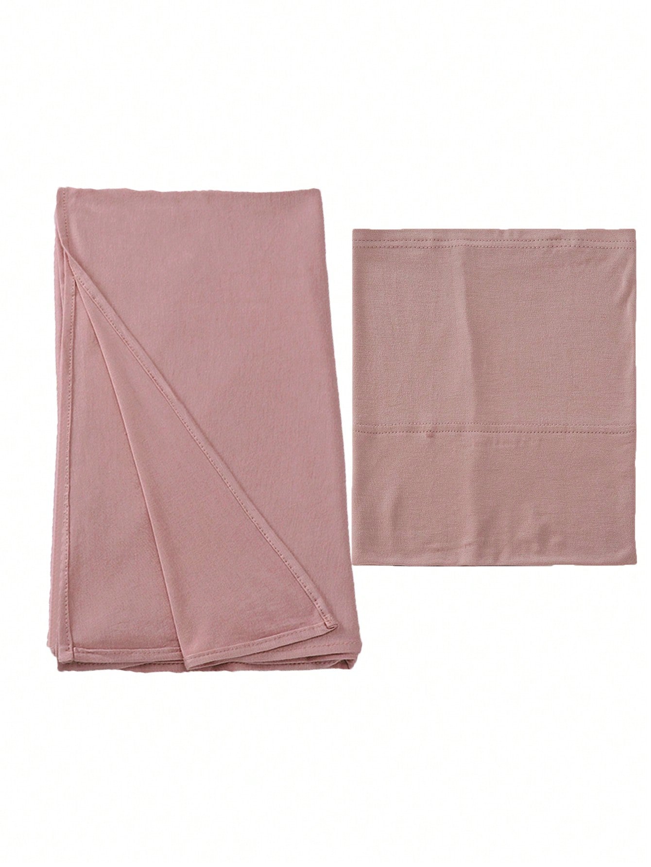 Ensemble Hijab 2 pièces Modal - Capuchon et Écharpe Fine