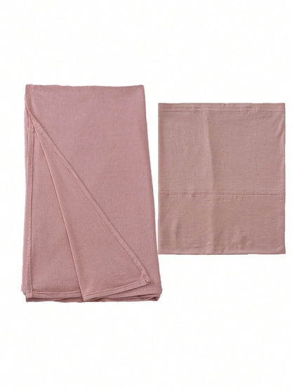 Ensemble Hijab 2 pièces Modal - Capuchon et Écharpe Fine
