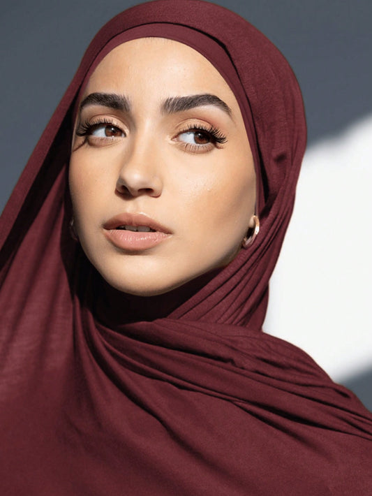 Set 2 pièces Hijab et sous-écharpe en micromodal doux