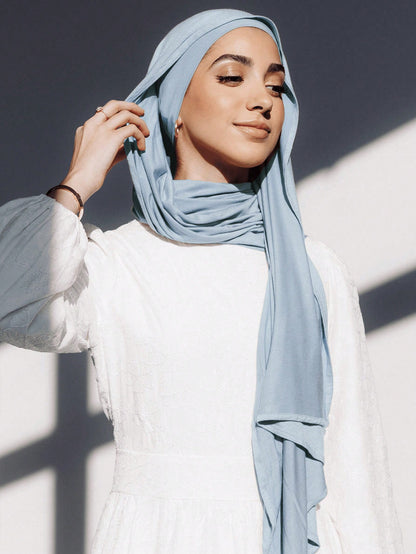 Hijab 2 pièces modal - Capuchon et foulard léger