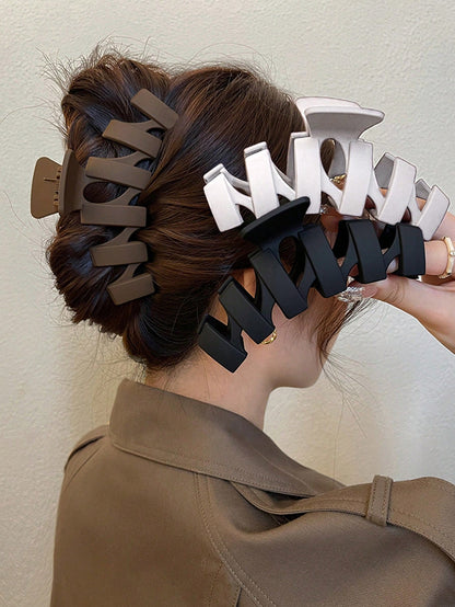 Pinces à cheveux 3 pièces - 11 cm - Marron, blanc, noir